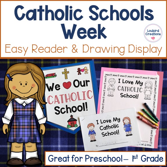 Catholic Schools Week Easy Reader and Bulletin Board