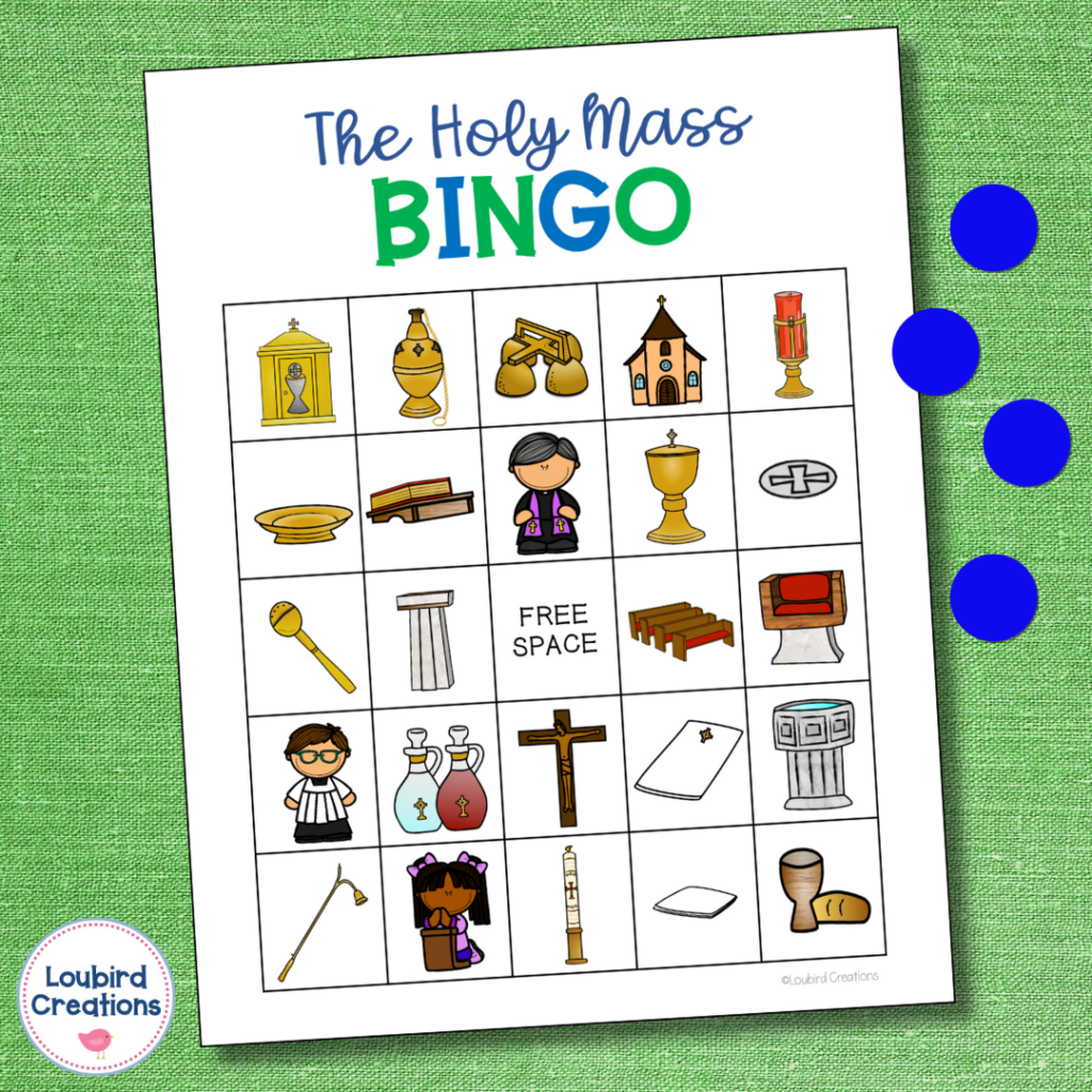 Catholic Mass Bingo Game