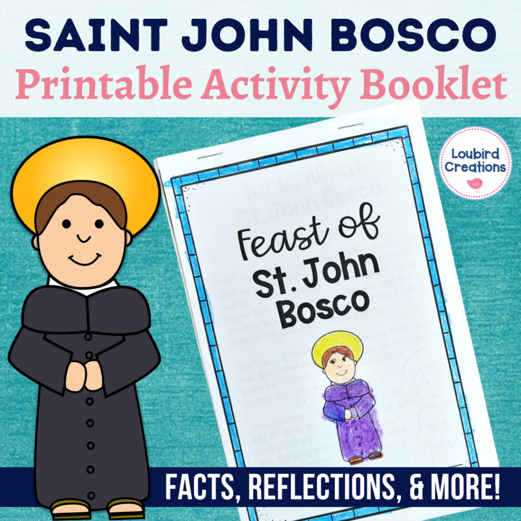 Saint John Bosco Activity Book for Catholic Kids