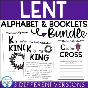 Lent Alphabet and Booklets for Catholic Kids