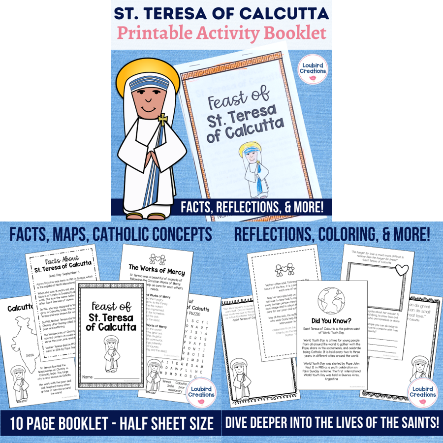 Mother Teresa Activities for Catholic Kids