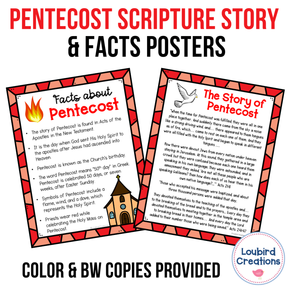 Pentecost Activities for Catholic Kids