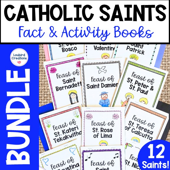 Catholic Saint Activity Books for Kids