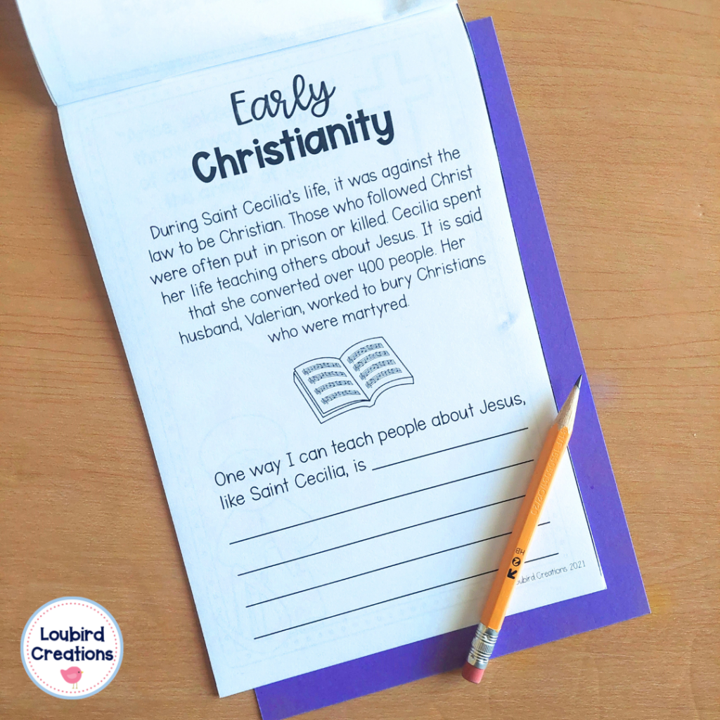 Saint Cecilia Activities for Catholic Kids