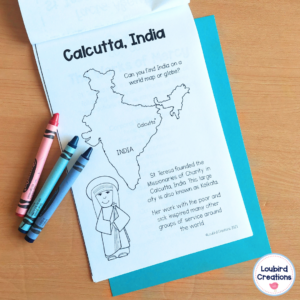 Saint Mother Teresa of Calcutta Activities for Catholic Kids