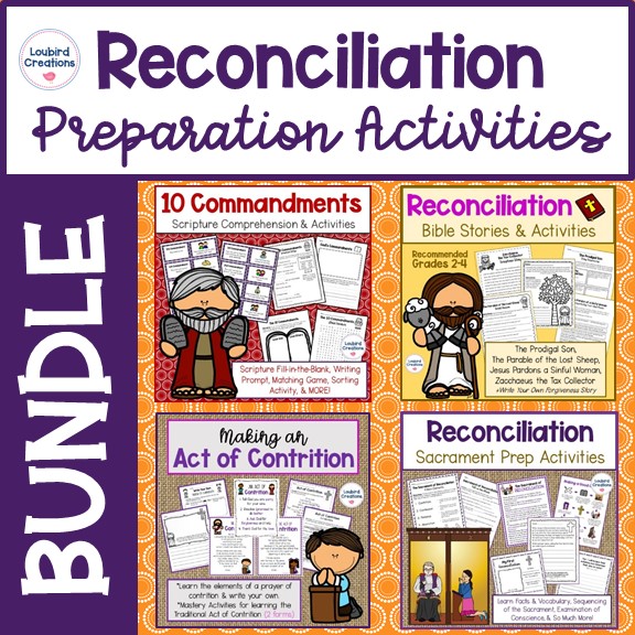 Reconciliation Prep activities for Catholic Kids