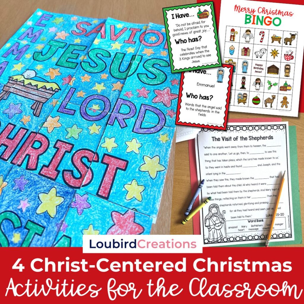 Christmas Activities and Games for the Catholic Classroom
