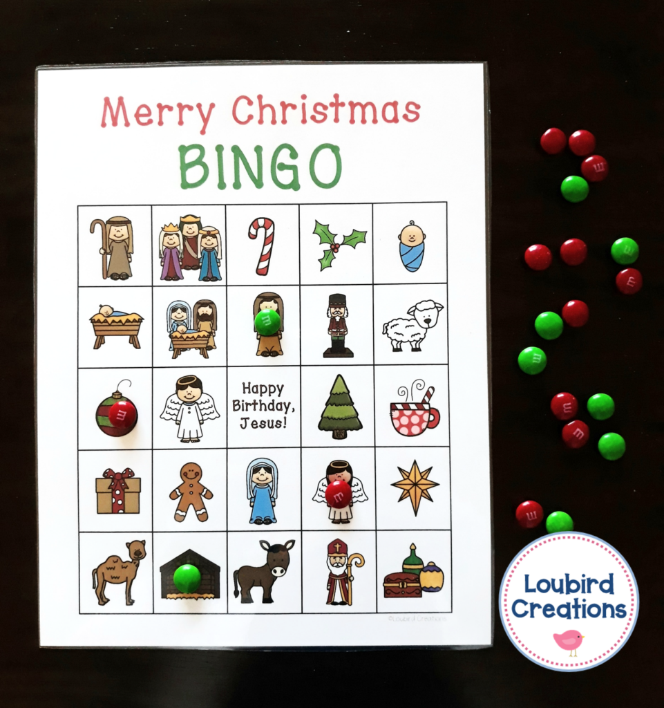 Catholic Christmas Bingo for Kids
