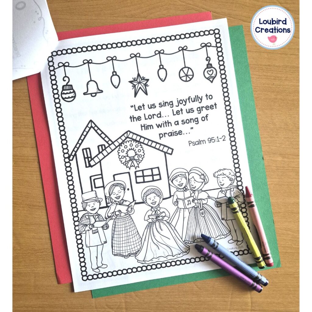 Christmas Scripture Coloring and Activity Book for Kids